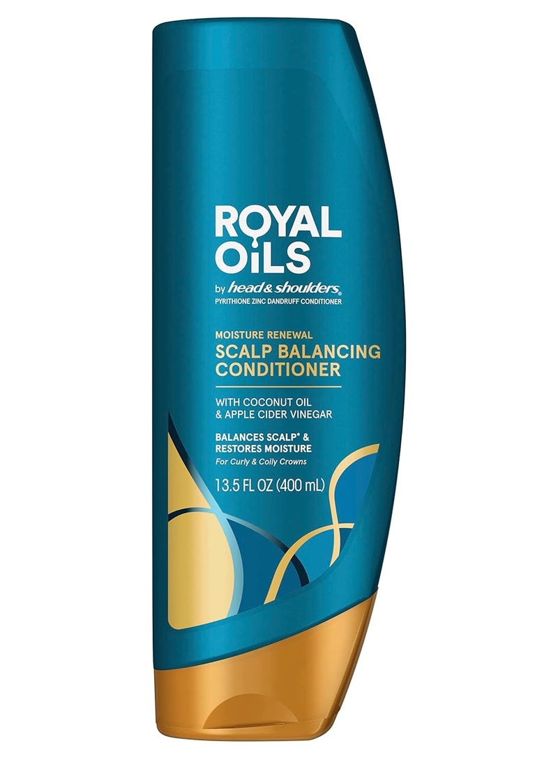 Royal Oils Collection with Coconut Oil Conditioner, Moisture Renewal, Anti Dandruff Treatment and Scalp Care, for Natural and Curly Hair, 13.5 fl oz