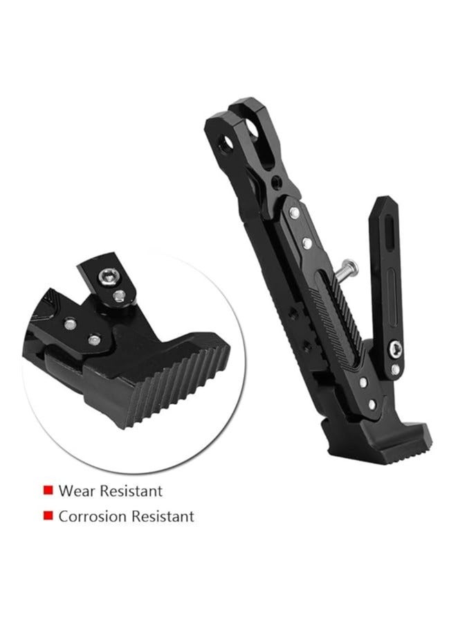 Universal Motorcycle and Scooter Kickstand Aluminum Alloy Adjustable Tripod Stand Foot Side Support Stand for 911 Electric Scooter Bike and Motor Scooter Modifications