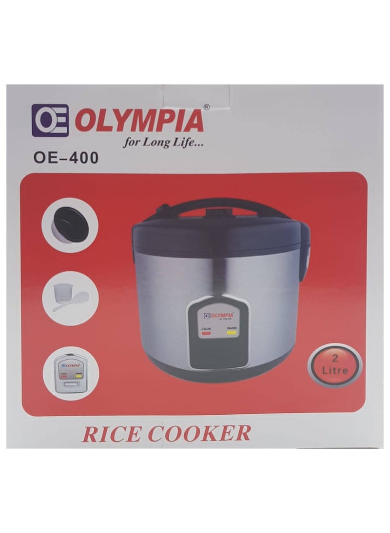 2 In 1 Electric Rice Cooker 2 L Capacity