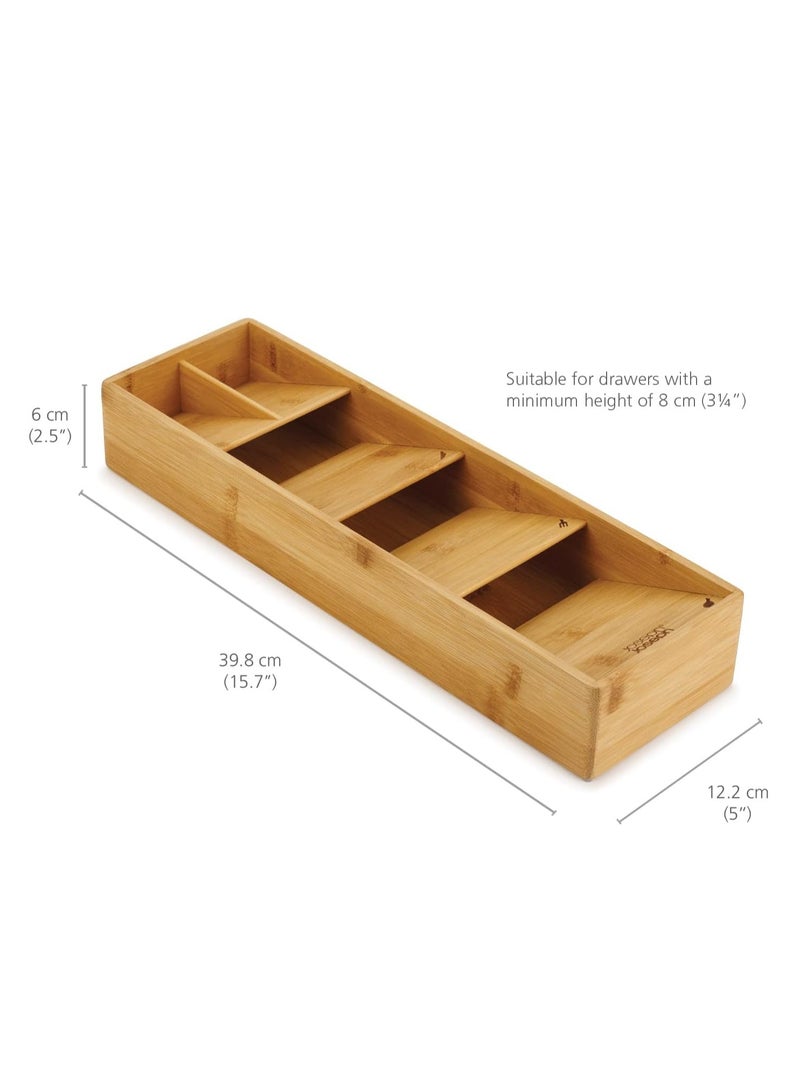 Drawerstore Bamboo Compact Cutlery Organizer