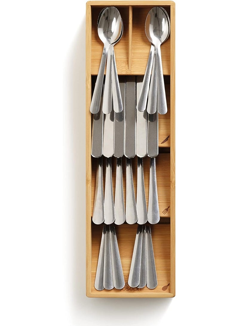 Drawerstore Bamboo Compact Cutlery Organizer