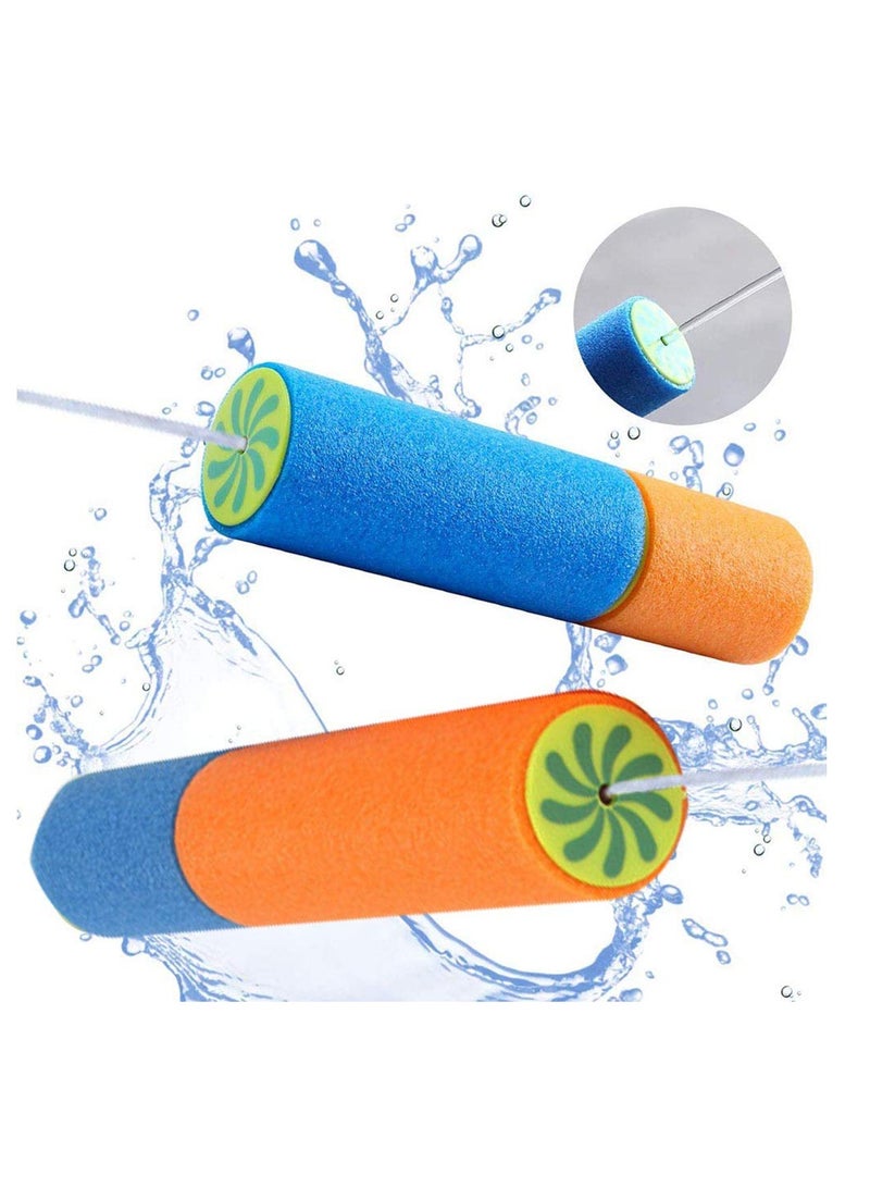 Water Blaster Soaker Gun for Kids, 6 Pack Foam Water Squirt Guns Shooter Noodles Pump, Summer Pool Toys for Boys, Girls & Adults Swimming Party Games Outdoor Beach Yard Play Game Toy