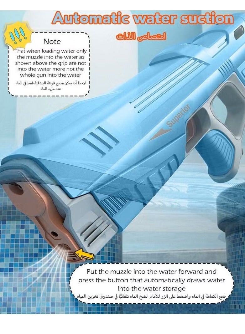 Water Gun Toy for Kids,Realistic Water Blasters Model That Absorbs Water Automatically,Water Battle Game Gun Toy