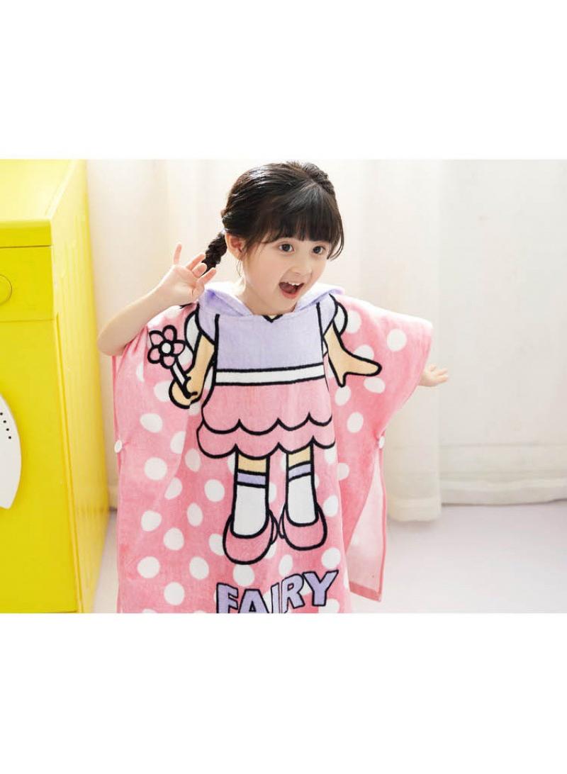 60*120cm Animal Cartoon Print Quick Drying Children's Cloak Bath Towel