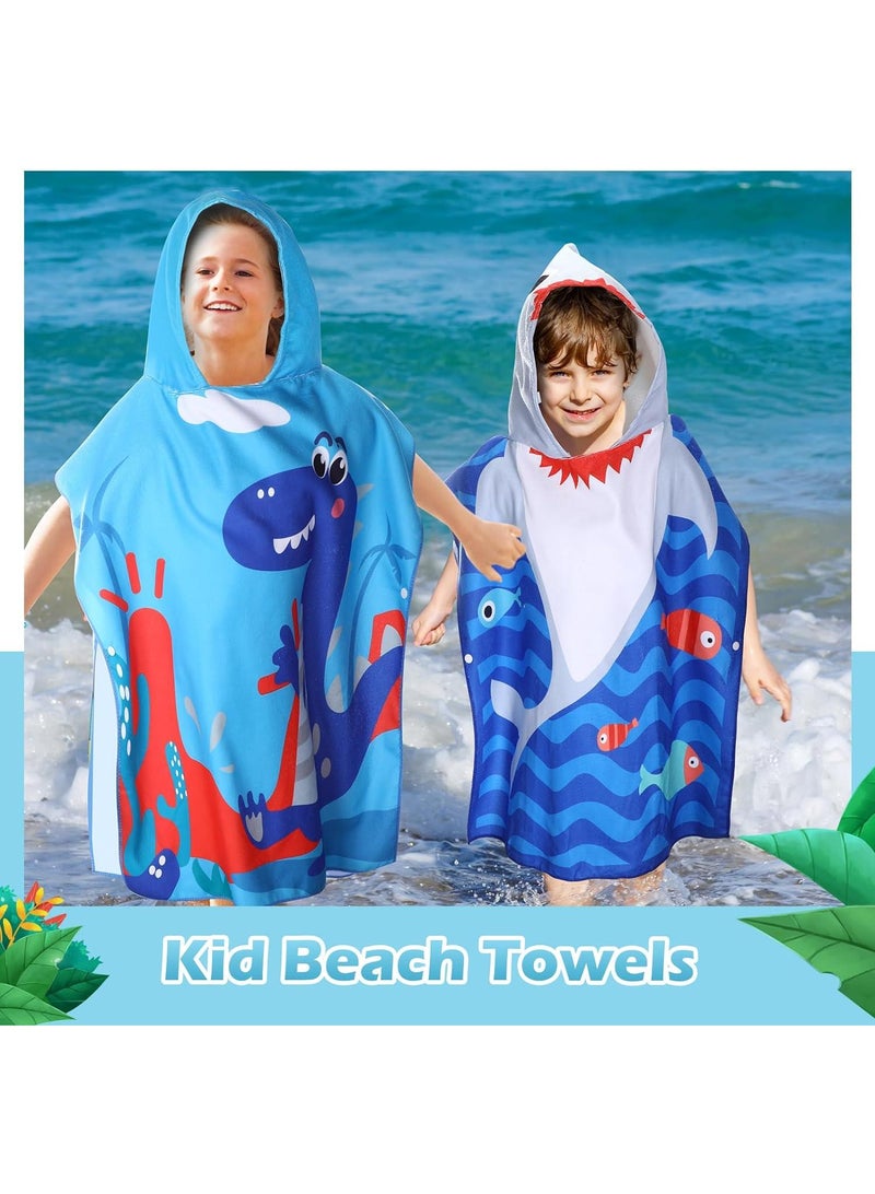 60*120cm Animal Cartoon Print Quick Drying Children's Cloak Bath Towel