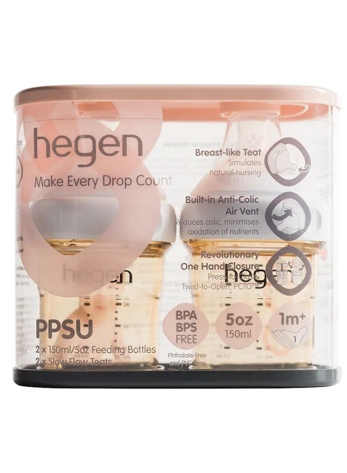 2 Pieces Feeding Bottle Set 150 ML