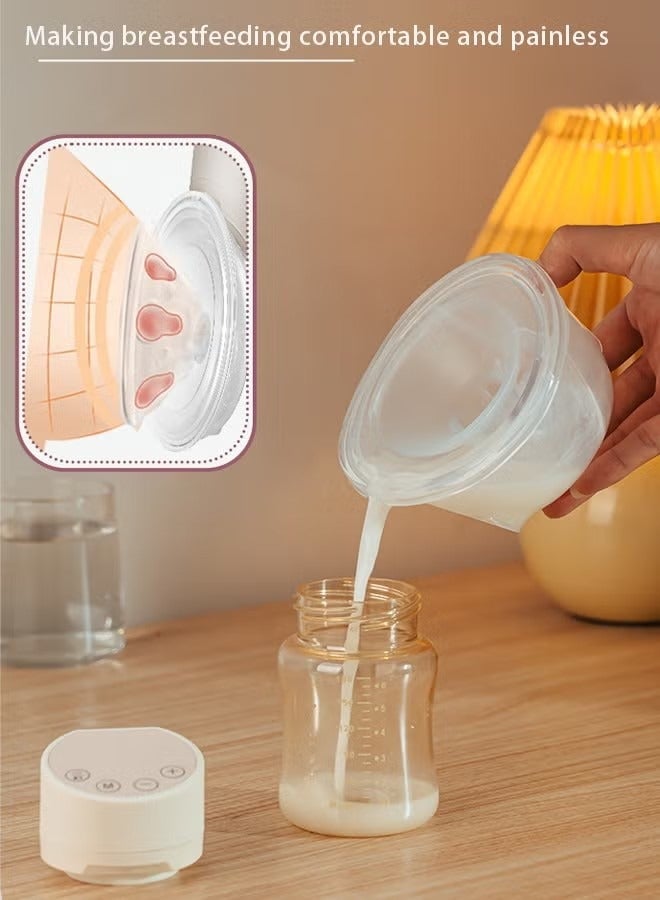 Breast Pump,Electric Breast Pump,Portable Hands-Free Breast Pump Wearable,3 Mode 10 Levels Memory Function Rechargeable Milk Extractor with Massage and Breastfeeding Pumping Mode,Smart LED Display