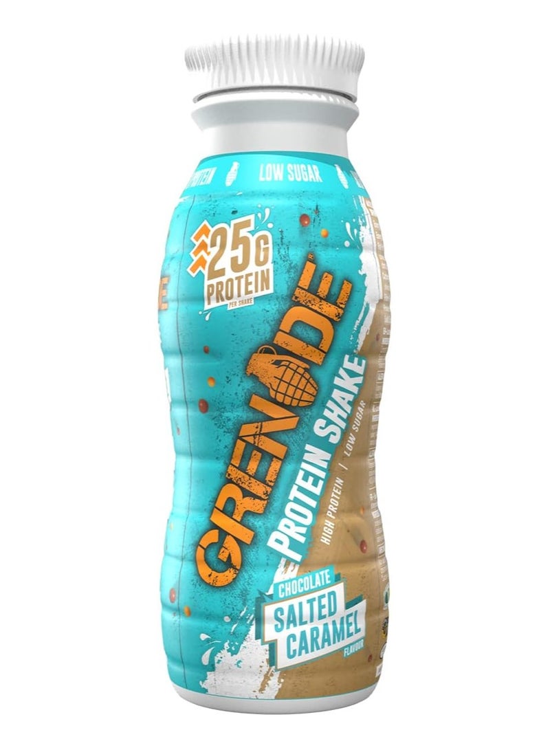 Grenade Carb Killa High Protein Shake Bottles High Protein Shake No Added Sugar Lactose Free Over 25g of Protein Chocolate Salted Caramel  8 x 330ml