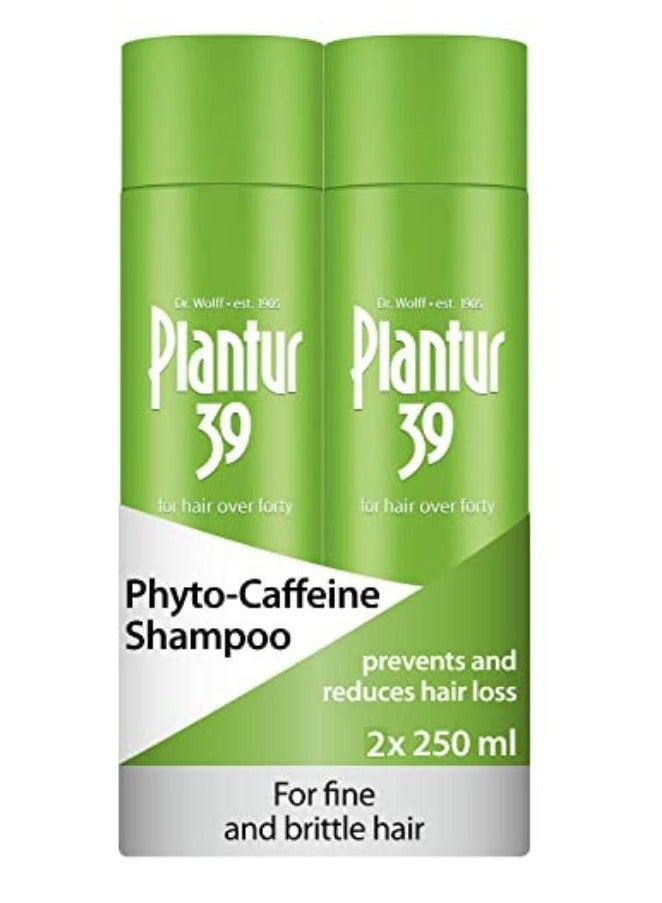 Phyto-Caffeine Shampoo 2x 250ml For Fine Brittle Hair Made in Germany