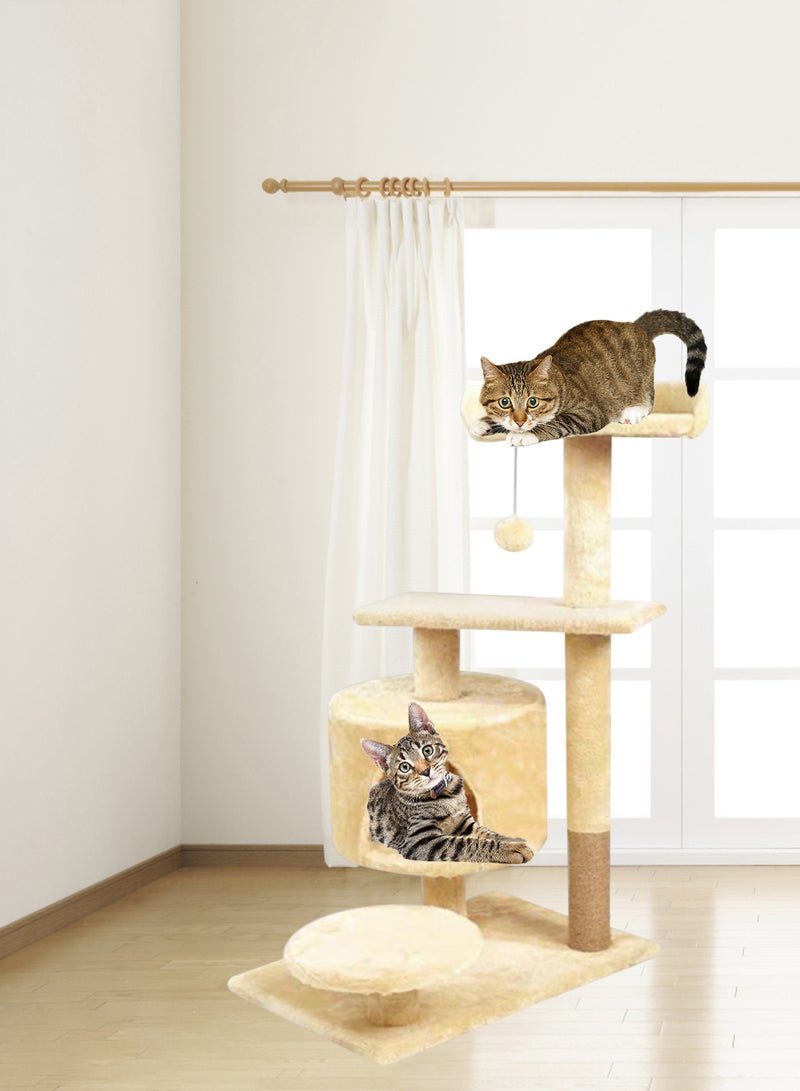 Multi-layer Cat Climbing Frame Cat Tree Kitten Tower Cat Toys Cat Tower Cat Scratch Covered with Sisal Furniture for Kittens Center Condo Pet Supplies Cat House