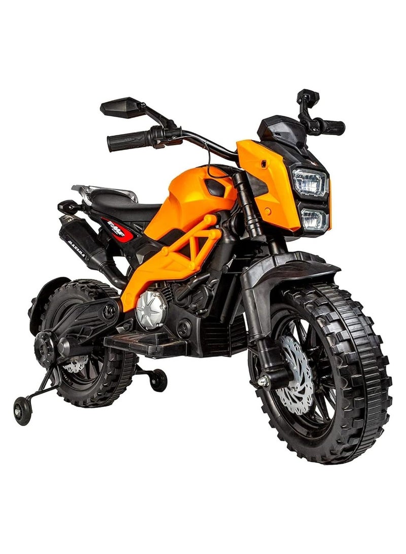 KTM Model Kids Style Ride on Bike - Orange 12V