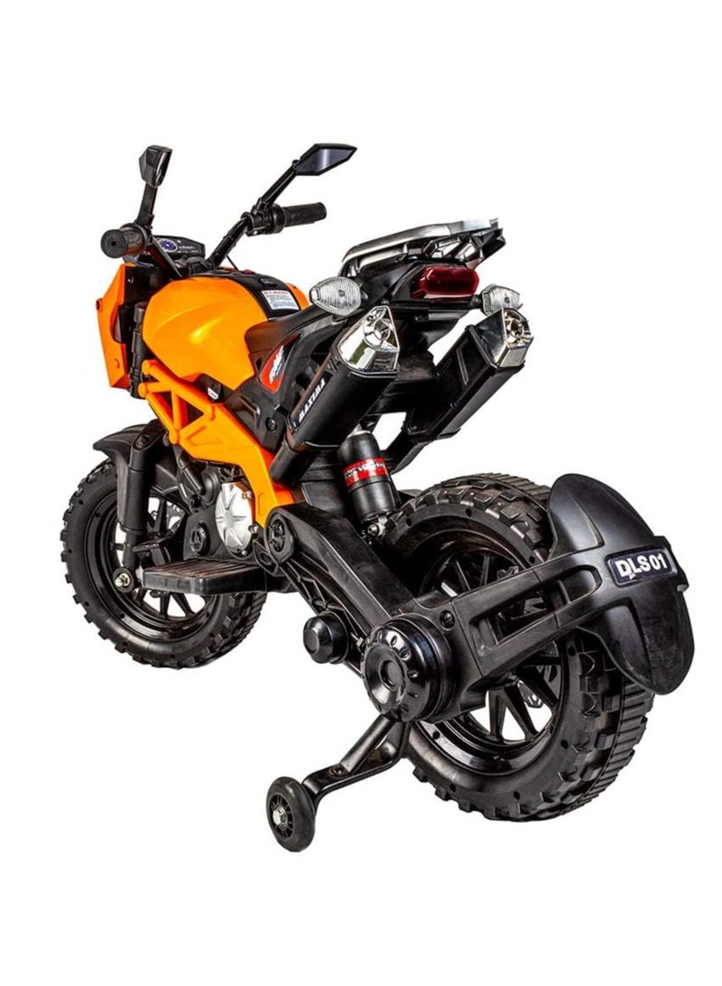 KTM Model Kids Style Ride on Bike - Orange 12V