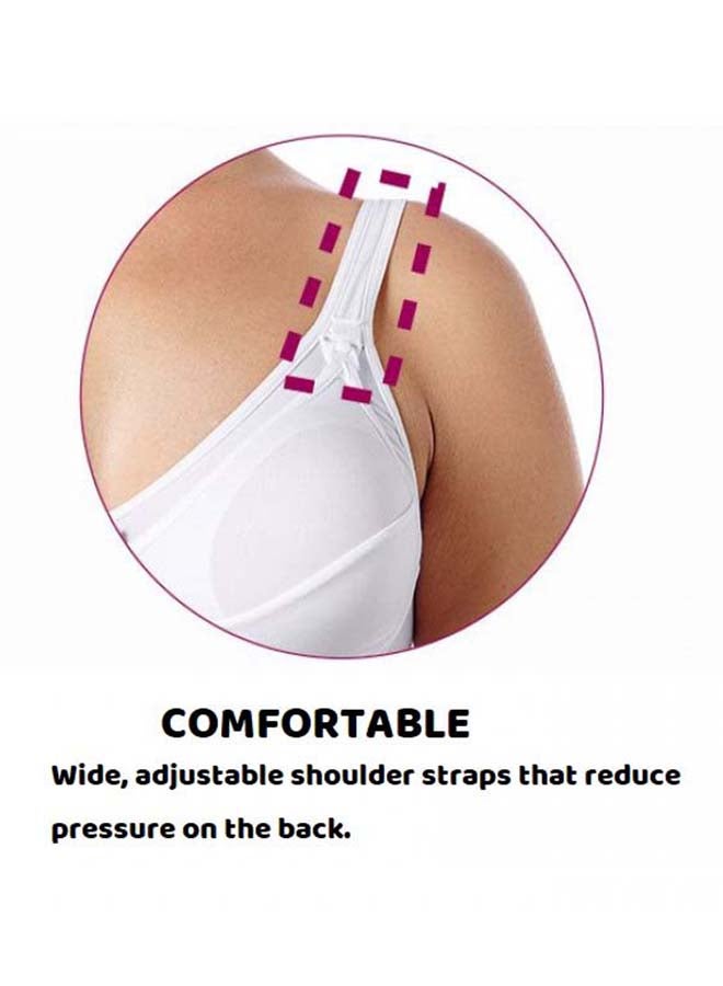 Microfibre Nursing Bra 4D, White