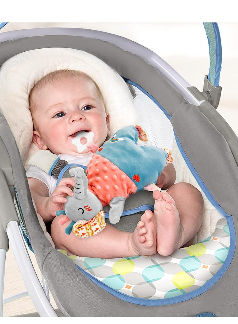 Soft Hand Puppet for Baby, Toddler Animal Plush Toy Includes Elephant, Newborn Activity  Education Learning Plush Toy, Birthday Gifts Baby Cuddly Toys 0 6 12 Months Washable