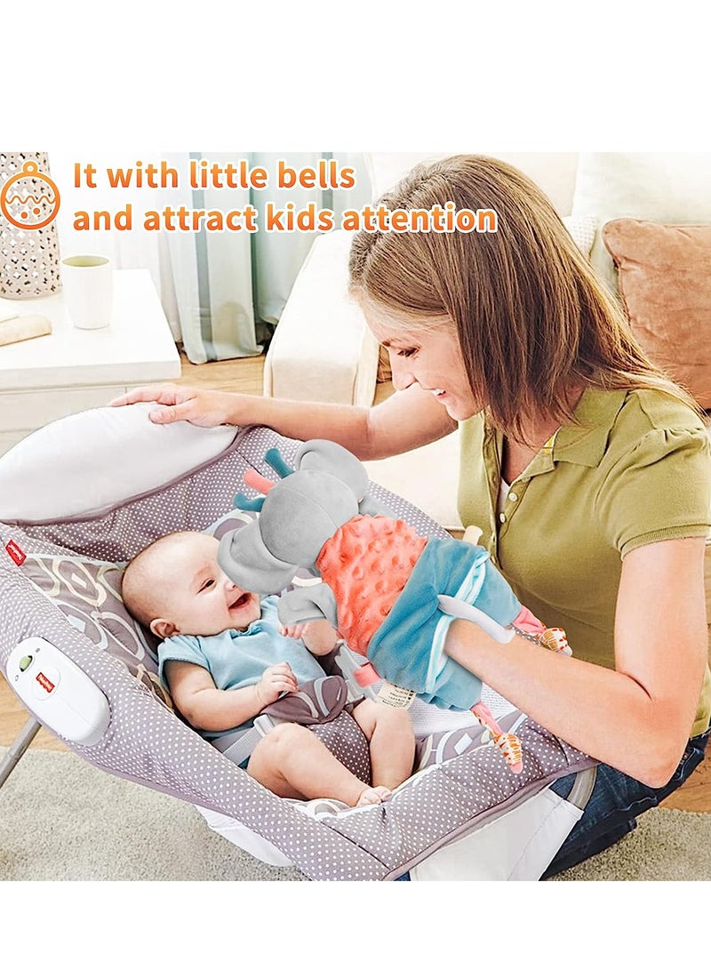 Soft Hand Puppet for Baby, Toddler Animal Plush Toy Includes Elephant, Newborn Activity  Education Learning Plush Toy, Birthday Gifts Baby Cuddly Toys 0 6 12 Months Washable