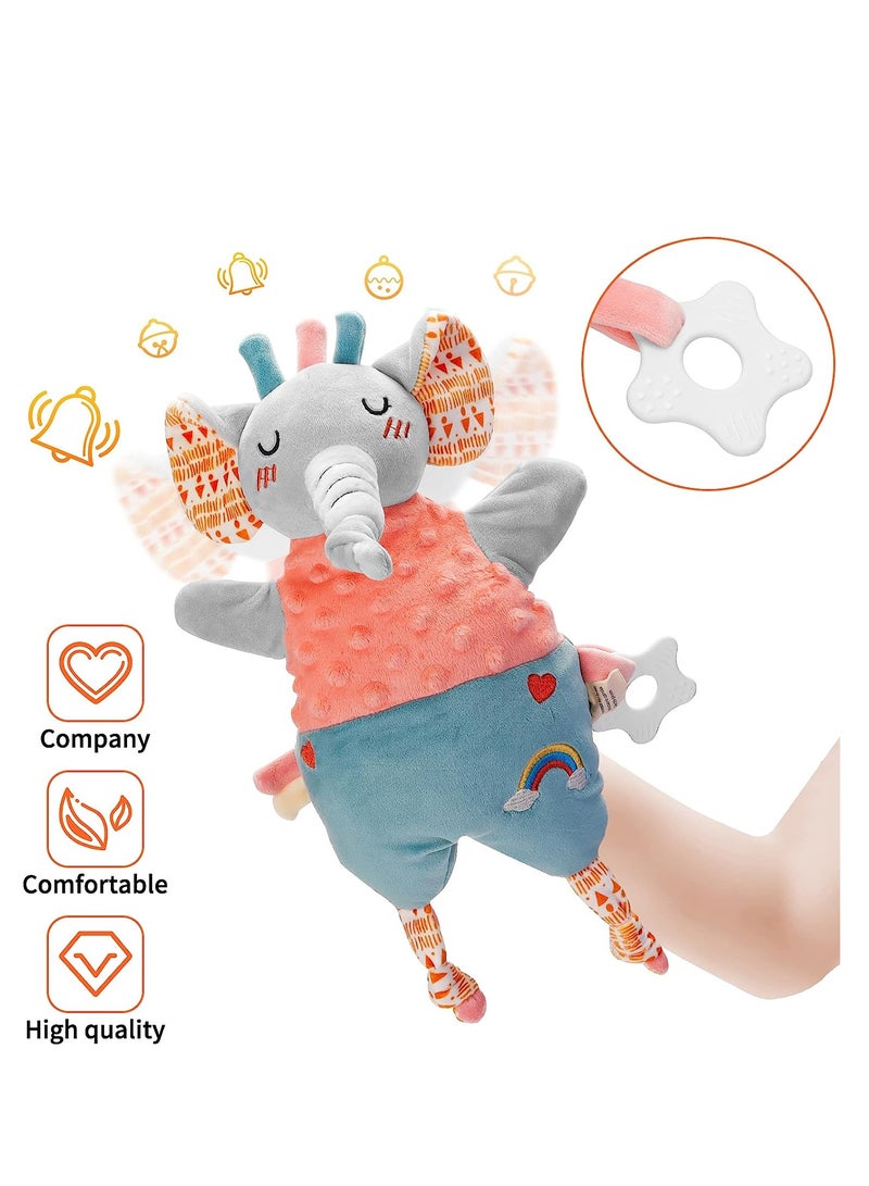 Soft Hand Puppet for Baby, Toddler Animal Plush Toy Includes Elephant, Newborn Activity  Education Learning Plush Toy, Birthday Gifts Baby Cuddly Toys 0 6 12 Months Washable