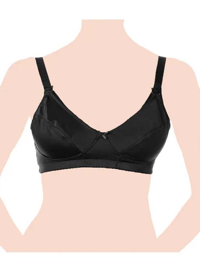 Microfibre Nursing Bra 6C, Black