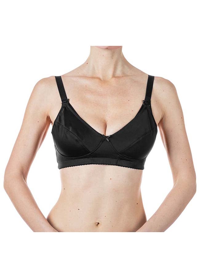 Microfibre Nursing Bra 6C, Black