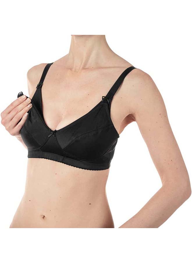 Microfibre Nursing Bra 6C, Black