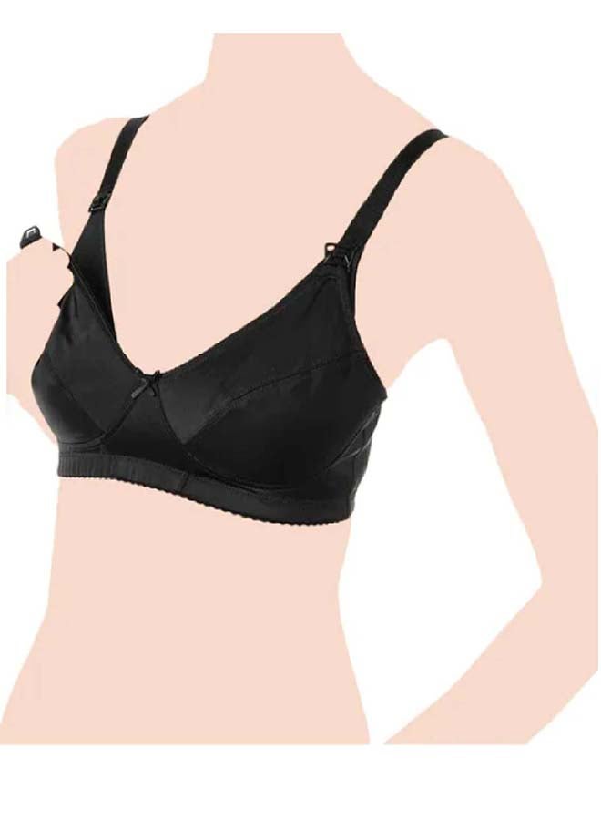 Microfibre Nursing Bra 6C, Black