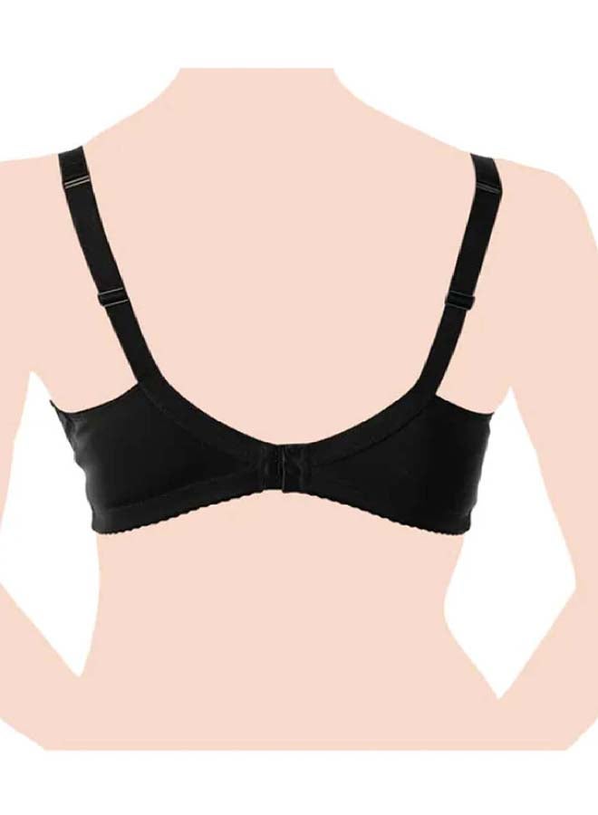 Microfibre Nursing Bra 6C, Black