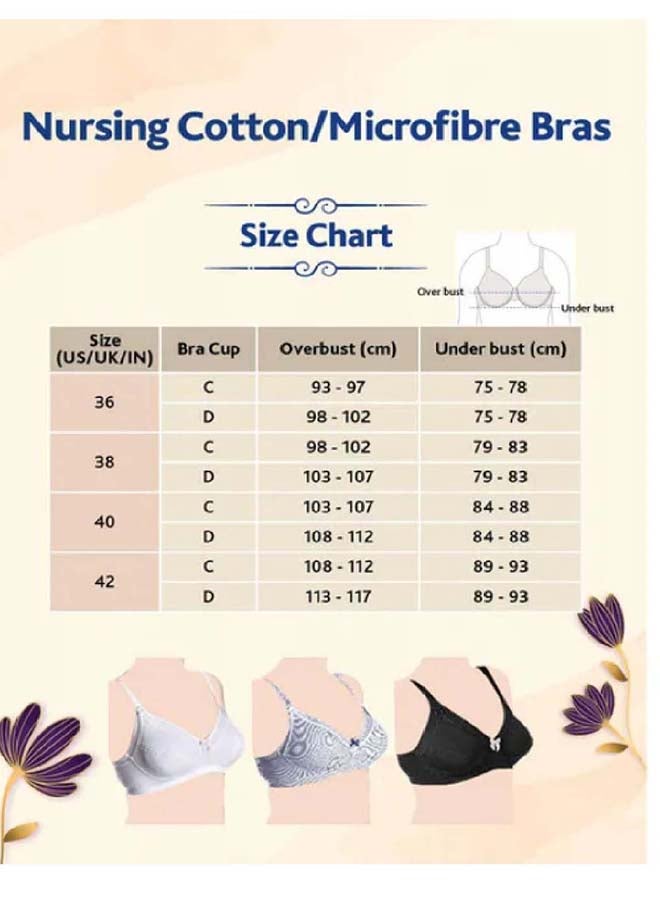 Microfiber Pregnancy Bra 5C, White