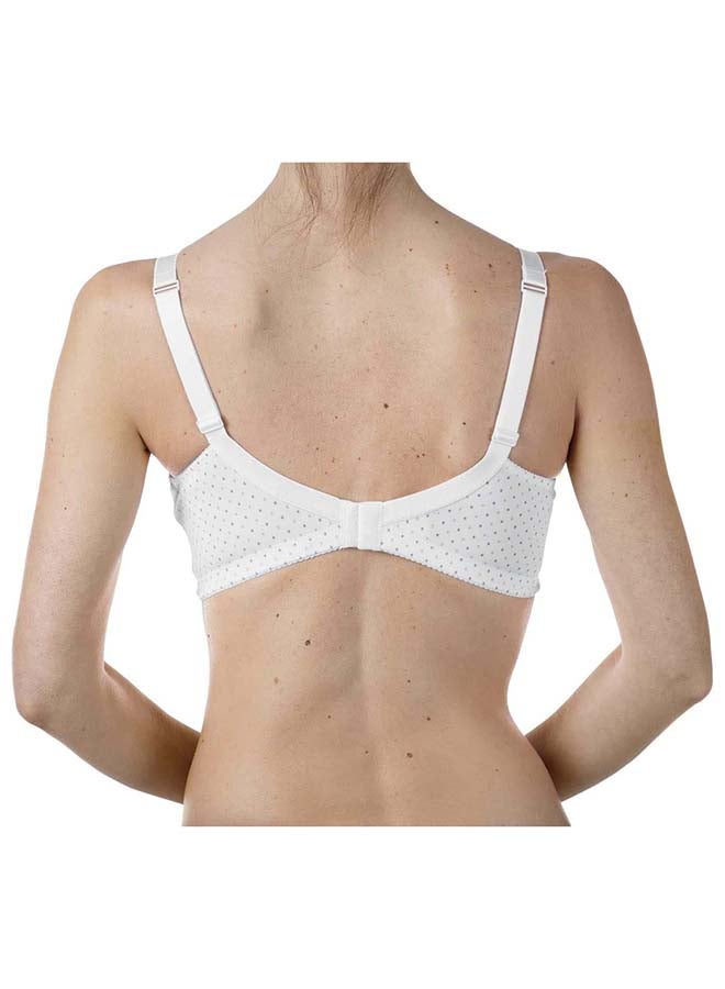 Microfibre Nursing Bra 6D, White