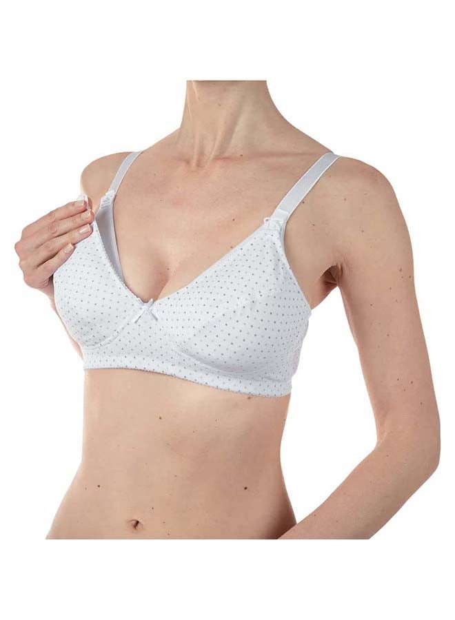 Microfibre Nursing Bra 6D, White