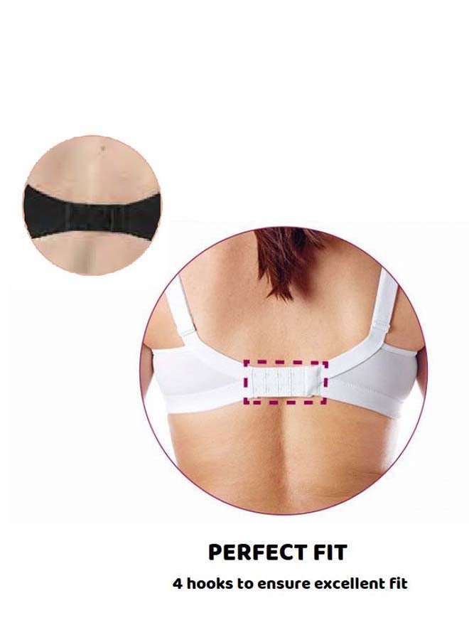 Microfibre Nursing Bra 6D, White