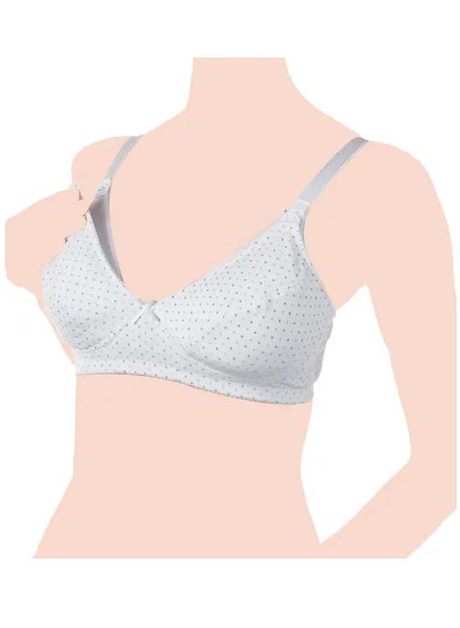 Microfibre Nursing Bra 6D, White