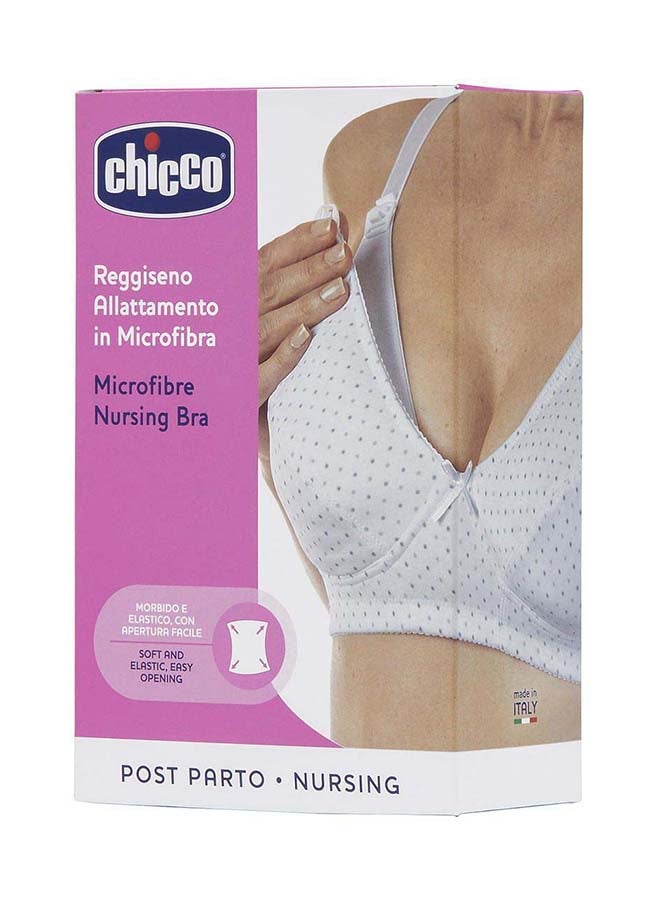 Microfibre Nursing Bra 6D, White