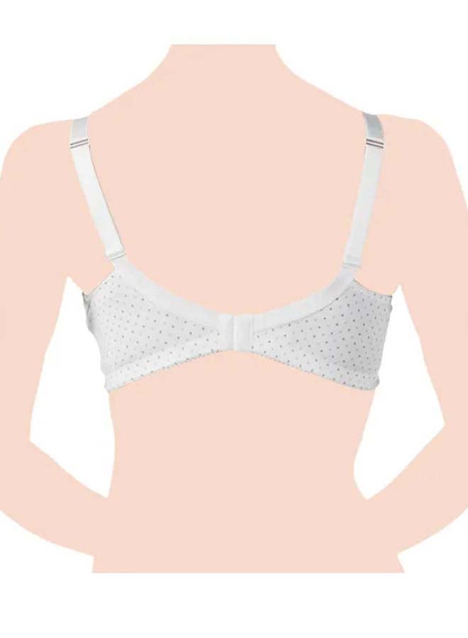 Microfibre Nursing Bra 6D, White