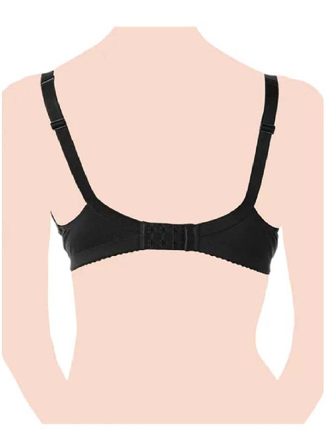 Cotton Stretch Maternity Bra 4C, Black