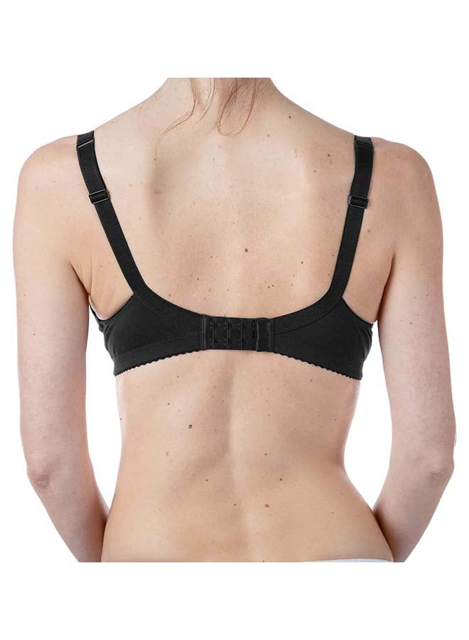 Cotton Stretch Maternity Bra 4C, Black