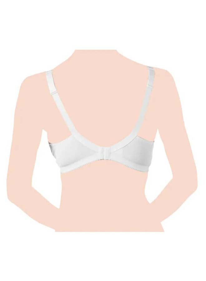 Cotton Stretch Nursing Bra 5D, White