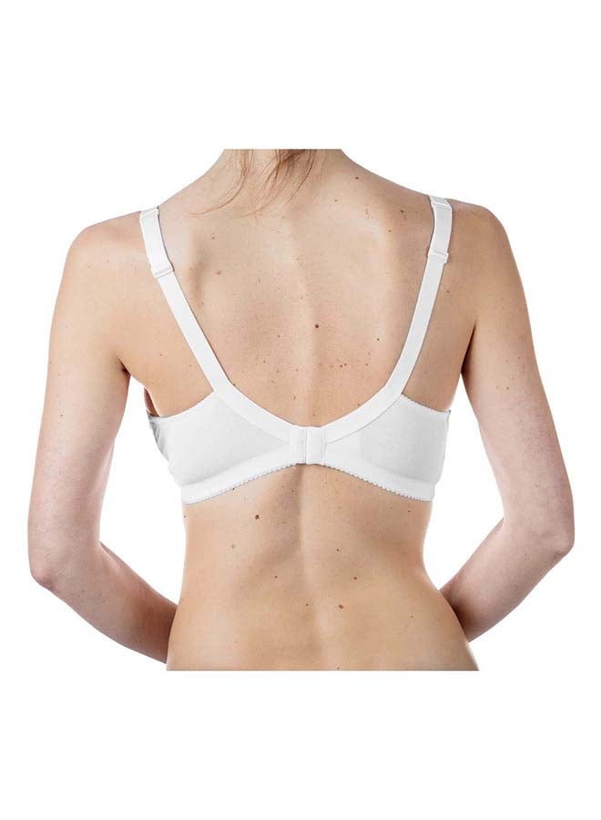 Cotton Stretch Nursing Bra 5D, White