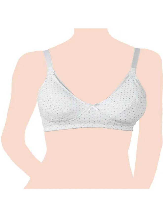 Microfibre Nursing Bra 6C, White