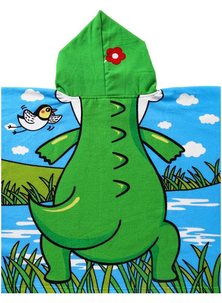 60*120cm Animal Cartoon Print Quick Drying Children's Cloak Bath Towel