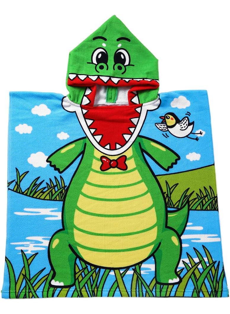 60*120cm Animal Cartoon Print Quick Drying Children's Cloak Bath Towel