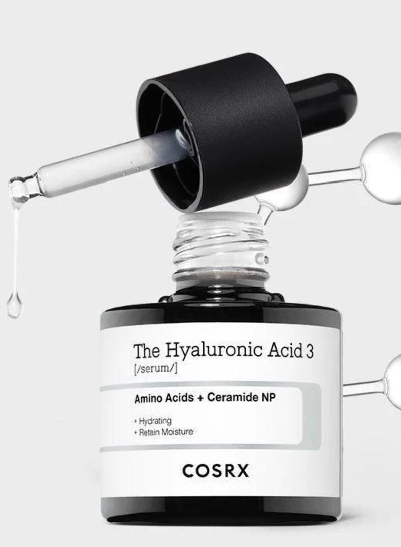 Hyaluronic Acid 3 Serum - Advanced Hydration Booster for Dewy, Radiant Skin - High Potency Formula Infused with 3% Hyaluronic Acid 20ml
