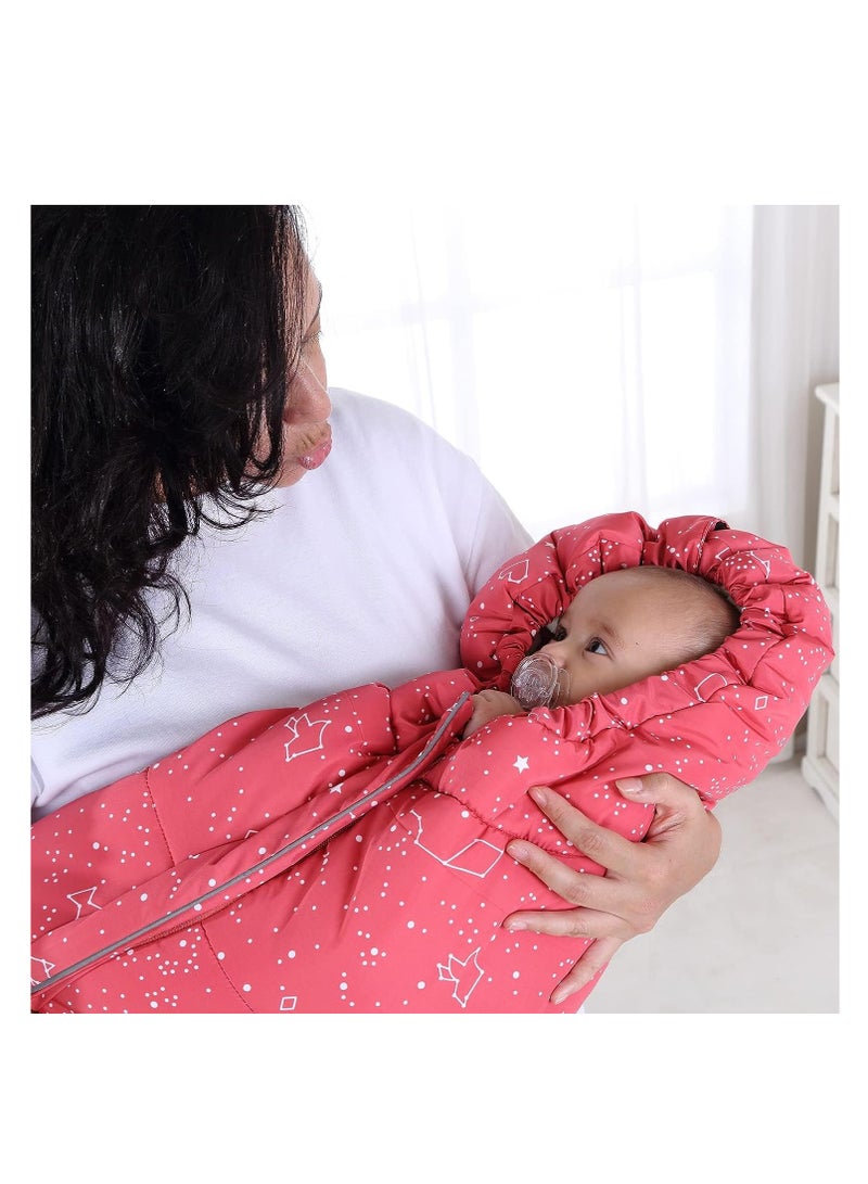 Stroller Sleeping Bag, Stroller Footmuff, Autumn Winter Thickened Baby Sleeping Bag, Windproof and Kickproof Quilt Baby Blanket,  for Cart, Indoor Outdoor Holding 102 * 57CM for Babies 0-36 Months