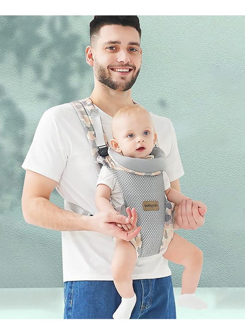 Baby Carrier, Lightweight Breathable Baby Carrier,  4-in-1 Infant Carrier, Convertible Front and Back Child Carrier Backpack, Multi-Function for Newborn Toddler 0 to 36 Months