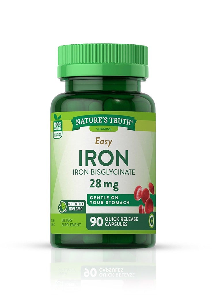 Nature’s Truth - Easy Iron 28mg, 90 Capsules