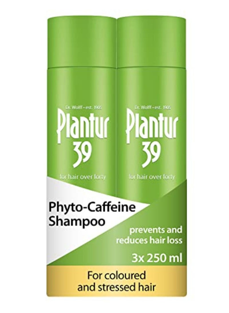 Phyto-Caffeine Shampoo 2 x 250ml For Couloured and Stressed Hair Made In Germany