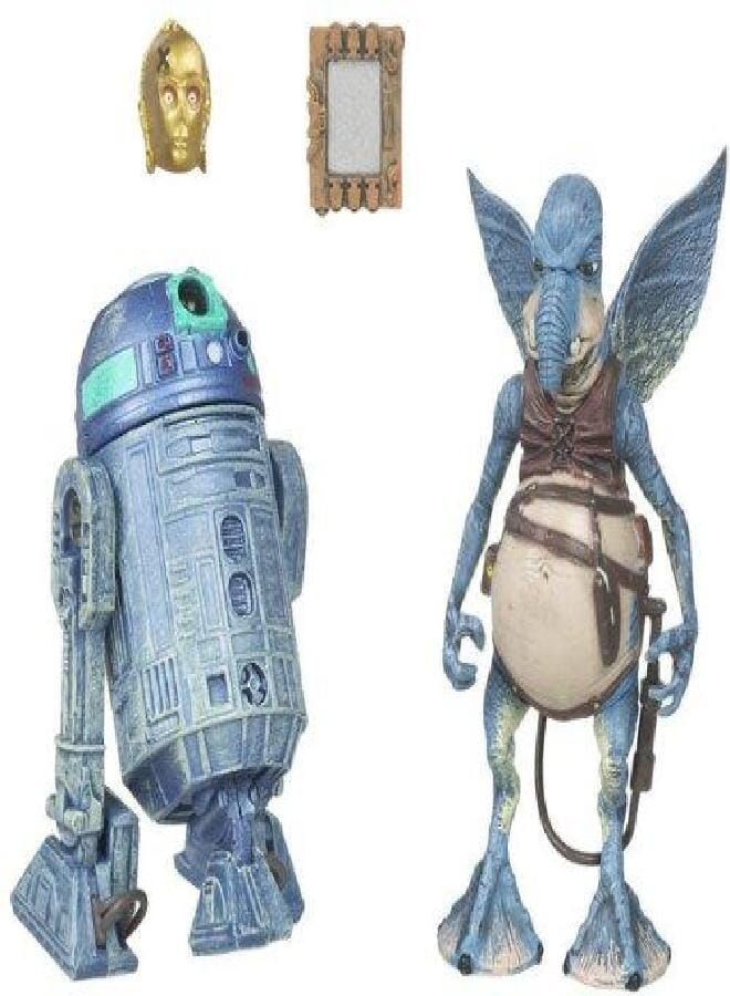 Star Wars Saga 2008 Build-A-Droid Factory Action Figure 2-Pack Watto and R2-T0