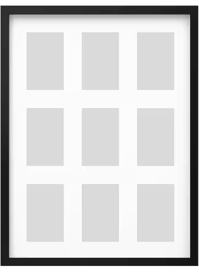 RoDALM Frame for 9 pictures, black, 46x61 cm