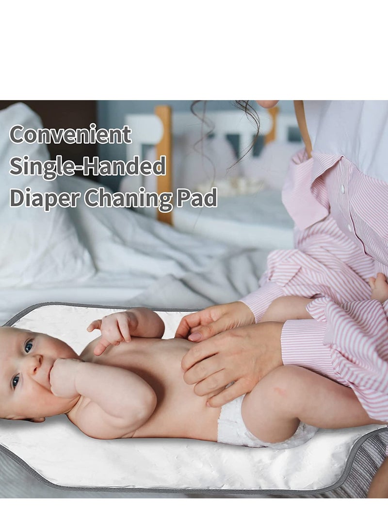 Baby Changing Pad Multifunctional Newborn Bag with Wipes Pocket Waterproof Portable Travel Infant Changing Diaper Mat Compact Diaper Changing Mat Kit for Mom Dad Baby Shower Gifts