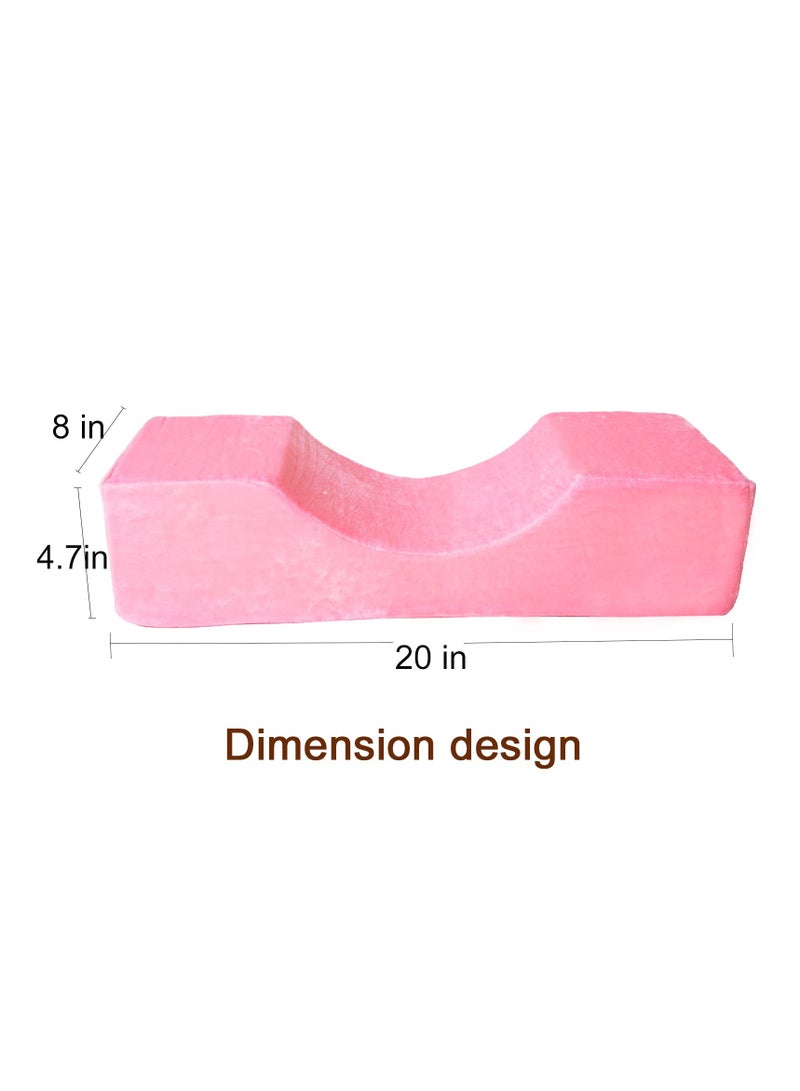 Eyelash Pillow for Lash Extensions, Luxurious Velvet Beauty Memory U-Shaped Sponge Pillow, Neck Pillows Suitable for Beauty Salon Grafting Salon to Provide Cervical Pillow Support Protection