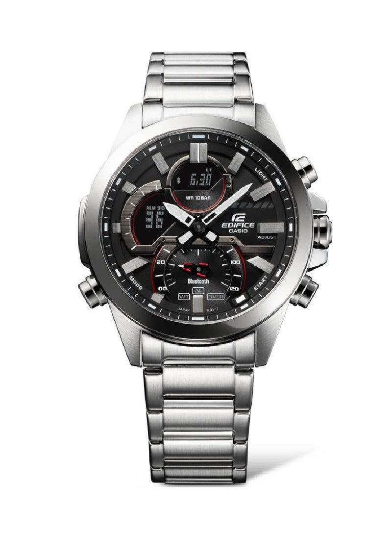 Edifice Analog-Digital Stainless Steel Men's Watch ECB-30D-1A