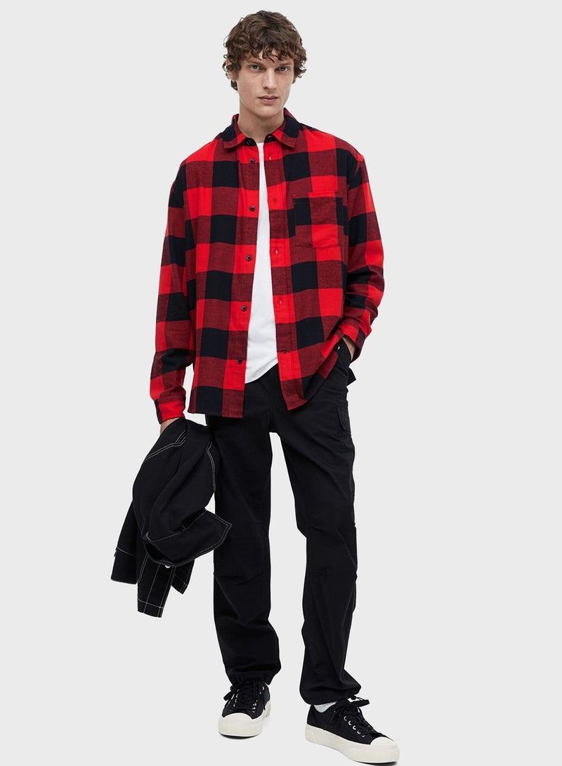 Relaxed Fit Checked Shirt